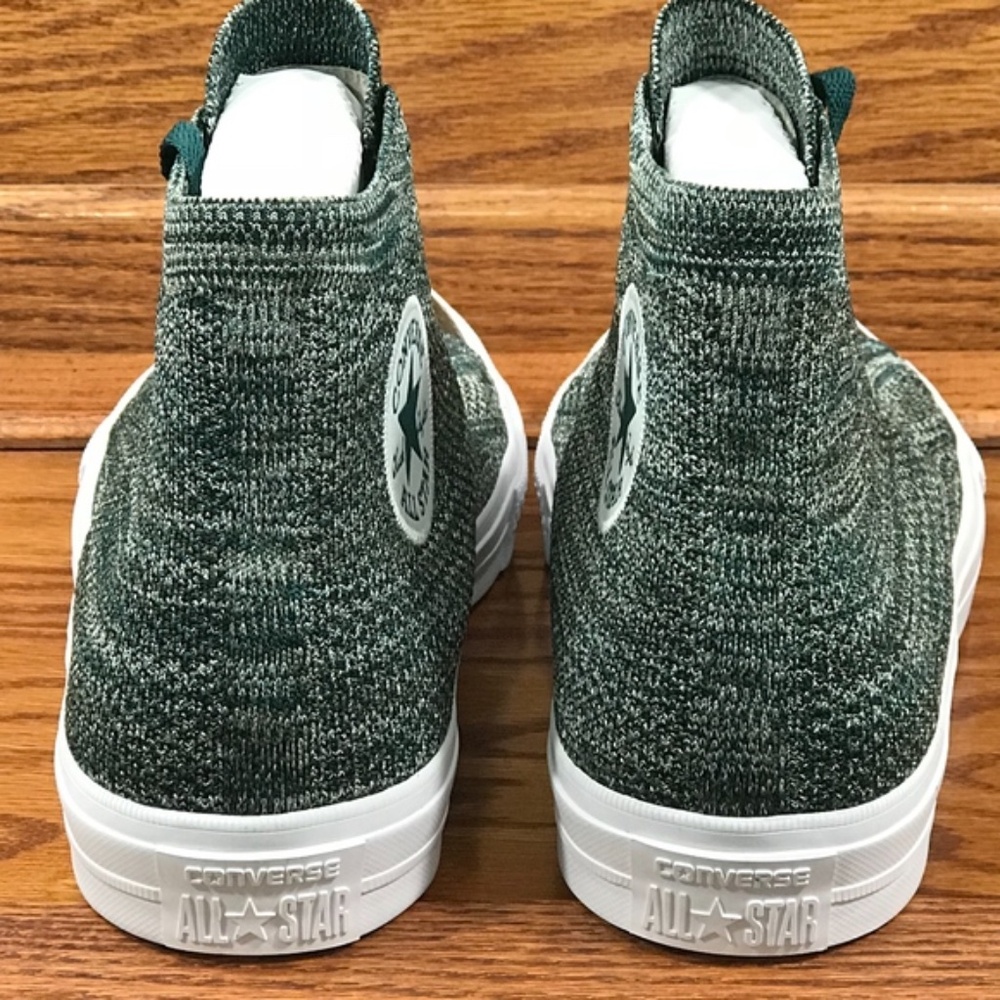 Converse CTAS Hi Dark Atomic Teal Igloo White Shoes - Picture 5 of 6